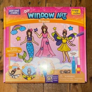 DIY Window Art Princess Kit - Pink and Blue
